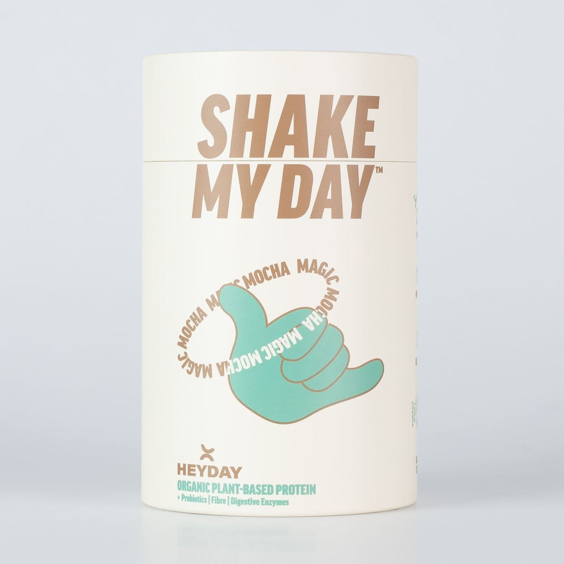 Heyday – Organic Plant-Based Protein – large Mocha tub 800g